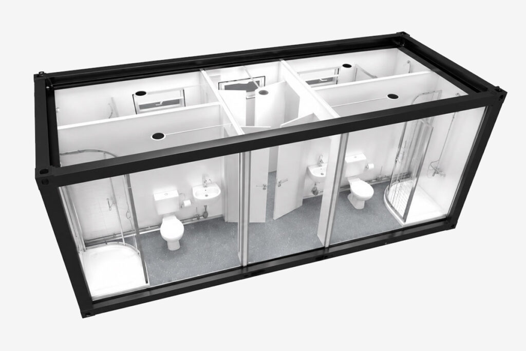 XL Dusch- und Toilettencontainer
