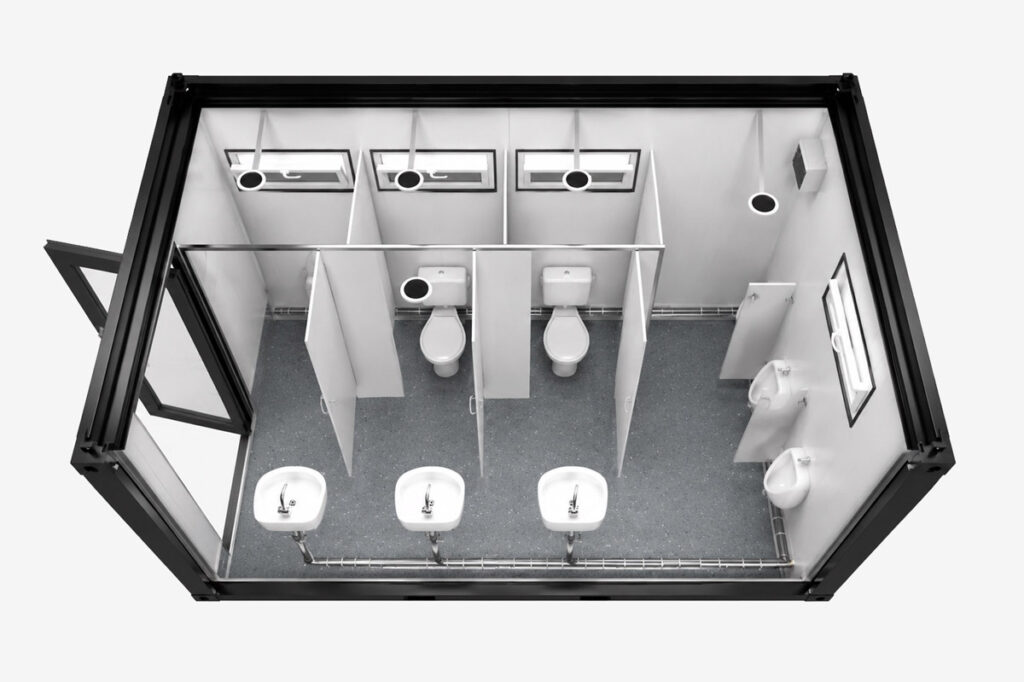 Sanitärcontainer in der Größe L